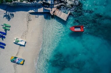 albania beach aerial view